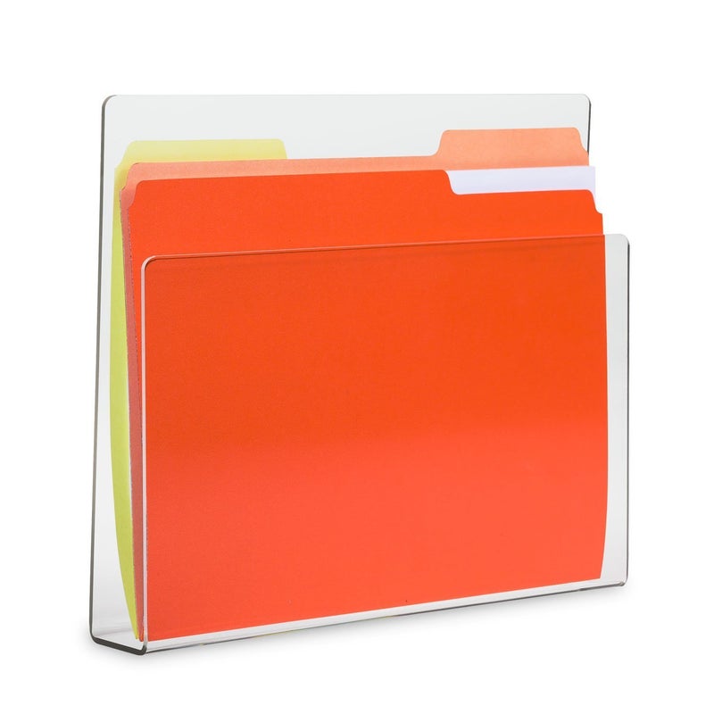 SourceOne SOURCE ONE Deluxe Clear Acrylic File Chart Holder Wall Mount - Image 1